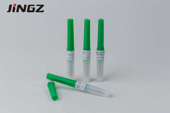 إبرة جمع الدم ذات اللون الوردي والأخضر والأزرق المعقمة 18g-23G