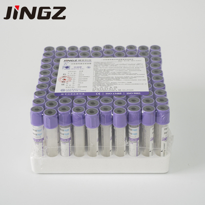 PET K3 EDTA Blood Collection Tube 3ml 13 * 75mm مع رش الإدمان