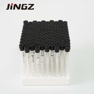 4NC ESR Sodium Citrate Vial 9x120mm Black Cap Venous Blood Collection Tube