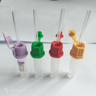 أنابيب جمع الدم ذات الغطاء الأصفر البيوكيميائي PP 0.5ml جل فاصل أنابيب الدم