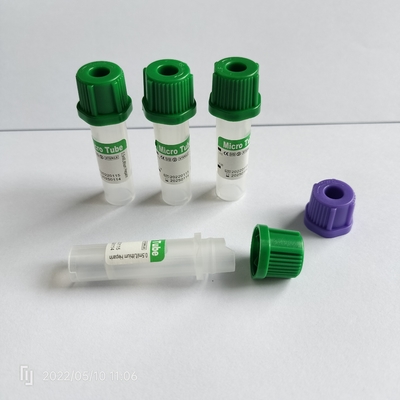Green Cap Peripheral Micro Blood Collection Tube 0.25ml-1ml للأطفال