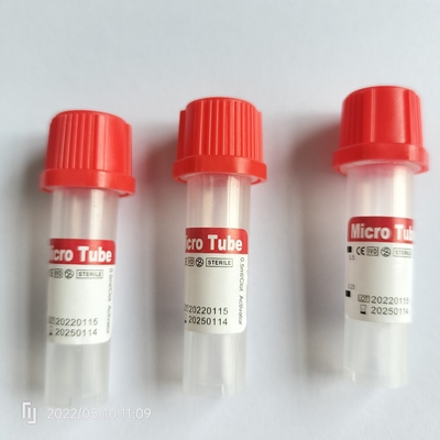 CE ISO13485 أنبوب جمع الدم الصغير للأطفال 11 * 45 مم لمريض الشيخوخة