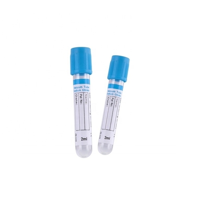 ISO13485 16 * 100 مم أنابيب زرقاء عالية سترات الصوديوم PT Inr أنابيب جمع الدم