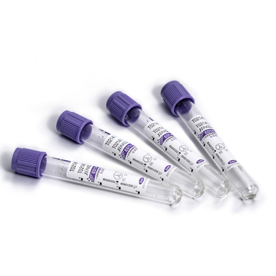 OEM ODM Label Purple Color Blood Tube K2edta Vacuum استخدام واحد