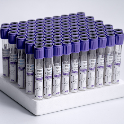 OEM ODM Label Purple Color Blood Tube K2edta Vacuum استخدام واحد