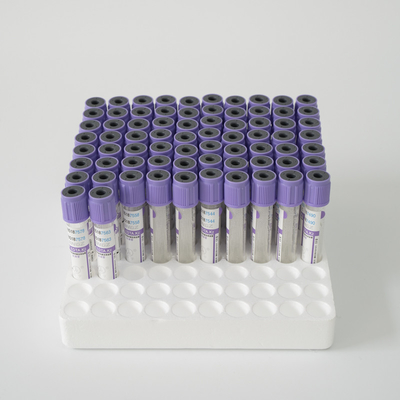 13 * 75mm K3 EDTA Blood Collection Tube Lavender Top Vacuum