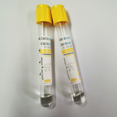CE 13 * 100mm Sst Gel Clot Activator Tube Gold Top للفحص الطبي