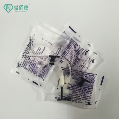 22 جرام إبرة سوداء لجمع الدم مع حزمة فردية جناح واحد