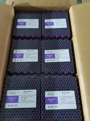 Vacuum Blood Collection EDTA Tube Manufacturer 0.5-10ml زجاج أنابيب PET