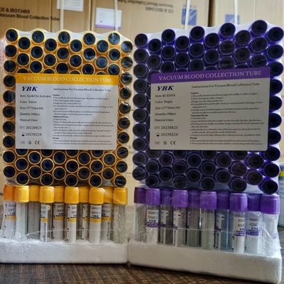 Vacuum Blood Collection EDTA Tube Manufacturer 0.5-10ml زجاج أنابيب PET