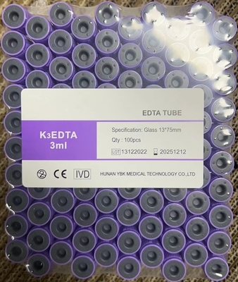 أنبوب EDTA المعقم بالإشعاع لجمع الدم 3.2 مجم / مل تركيز المادة المضافة