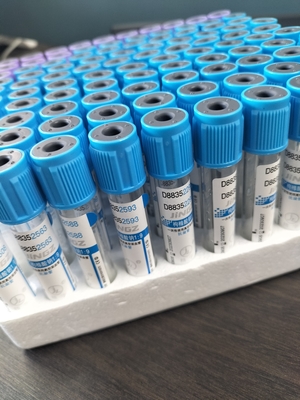 اختبار زجاجي مخصص لـ PET للطبيب سيترات الصوديوم 3.2% PT Tube 2-10ml أنبوب جمع الدم الفراغ
