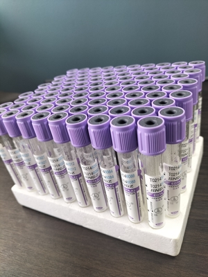 16*100mm قطر K2 EDTA الأنبوب مع 1ml-10ml سعة البلاستيك / الزجاج