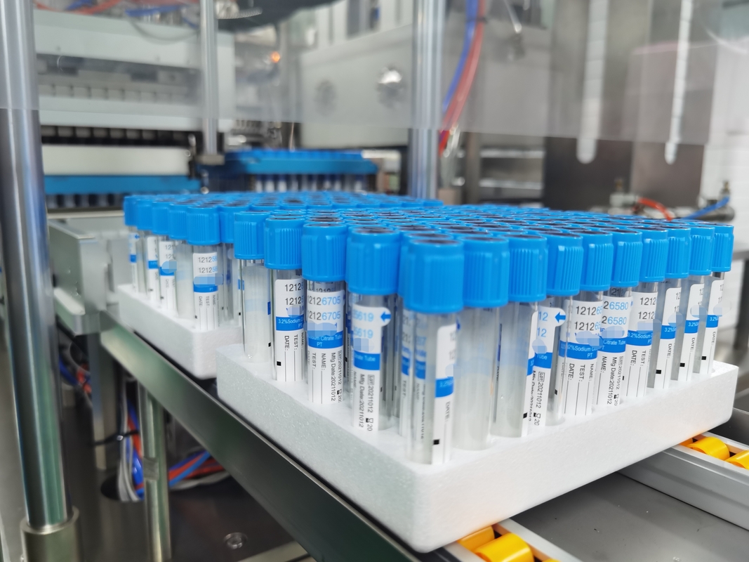 اختبار زجاجي مخصص لـ PET للطبيب سيترات الصوديوم 3.2% PT Tube 2-10ml أنبوب جمع الدم الفراغ