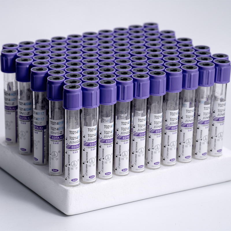 OEM ODM Label Purple Color Blood Tube K2edta Vacuum استخدام واحد